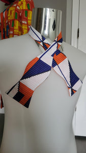 Men's patterned bowtie - double sided